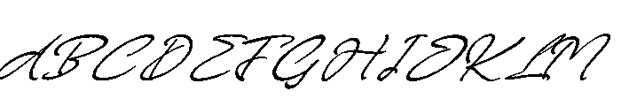 Prestige Snowfall Italic Font UPPERCASE