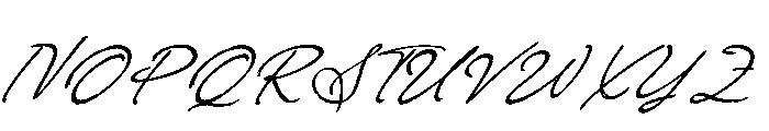 Prestige Snowfall Italic Font UPPERCASE