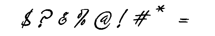 Prestige Snowfall Font OTHER CHARS
