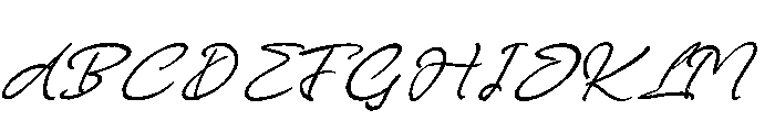 Prestige Snowfall Font UPPERCASE