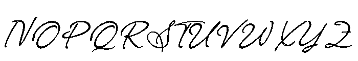 Prestige Snowfall Font UPPERCASE