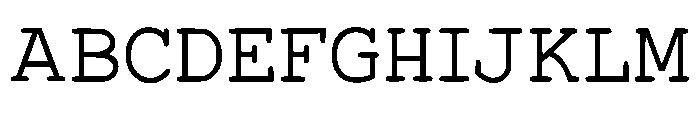 Prestige Typewriter Regular FONT