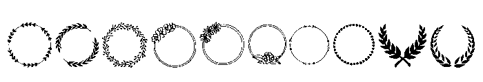 Prestige Wreath Font OTHER CHARS