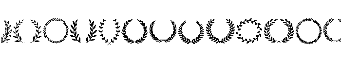 Prestige Wreath Font UPPERCASE