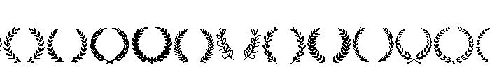 Prestige Wreath Font LOWERCASE