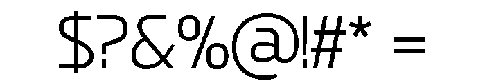 Prestimo Light Font OTHER CHARS
