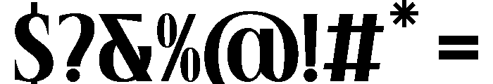 Prestion Extra Condensed Font OTHER CHARS