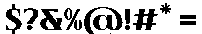 Prestion Regular Font OTHER CHARS