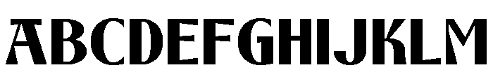 Prestion Regular Font UPPERCASE