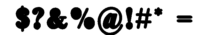 Preta Blackout Font OTHER CHARS