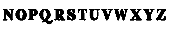 Preta Blackout Font UPPERCASE
