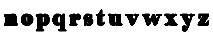 Preta Blackout Font LOWERCASE