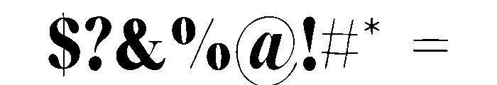 Preta Organic Font OTHER CHARS