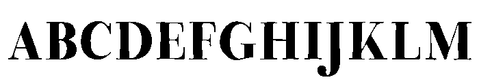 Preta Organic Font UPPERCASE