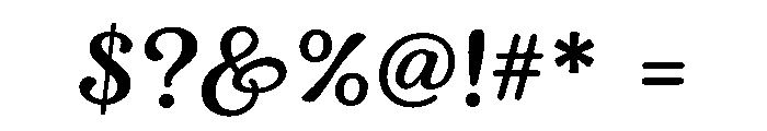 Pretty Alphabet Font OTHER CHARS