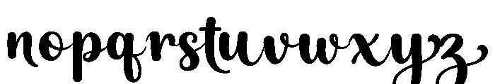 Pretty Alphabet Font LOWERCASE