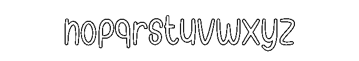 Pretty Awesome Font LOWERCASE
