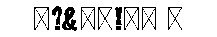 Pretty Bone Font OTHER CHARS