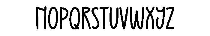 Pretty Cupcake Sans Font UPPERCASE