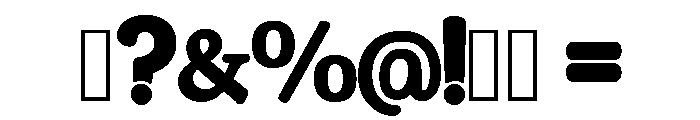 Pretty Display Regular Font OTHER CHARS