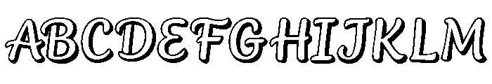 Pretty Notes Font UPPERCASE