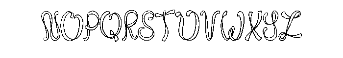 Pretty Ribbon By Squeeb Regular Font LOWERCASE