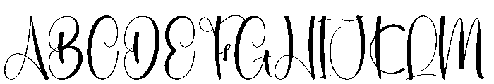 Pretty Wedding Font UPPERCASE