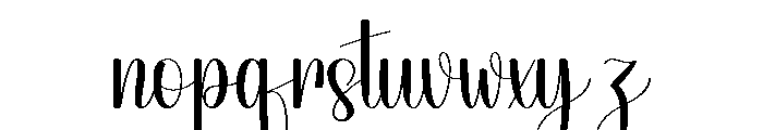 Pretty Wedding Font LOWERCASE