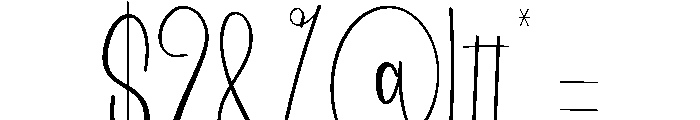 Prettyland Font OTHER CHARS