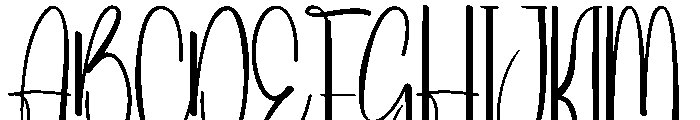 Prettyland Font UPPERCASE