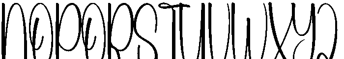 Prettyland Font UPPERCASE