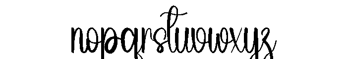 Prettyland Font LOWERCASE