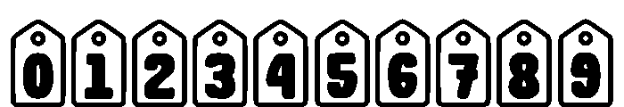 Price Tag Regular Font OTHER CHARS