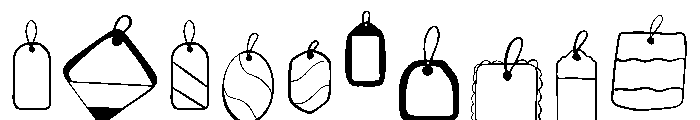 Price Tag Font OTHER CHARS