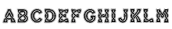 P***k Regular Font UPPERCASE