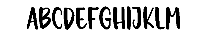 Prickly Font UPPERCASE