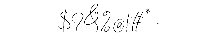 Prigale Regular Font OTHER CHARS