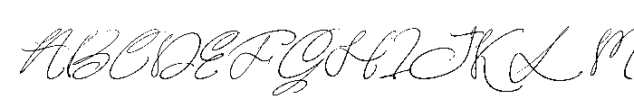 Prigale Slant Regular Font UPPERCASE