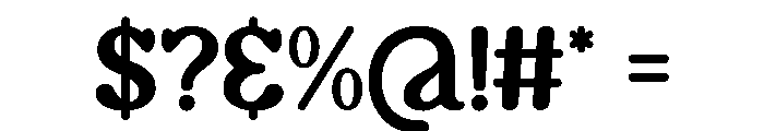 Prima Chick Font OTHER CHARS