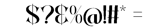 Prime Lucky Regular Font OTHER CHARS