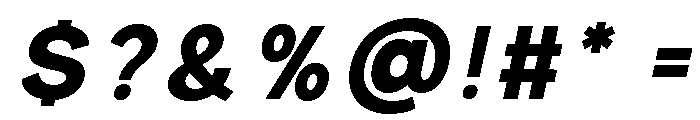 Prime Nordic Extra Bold Italic Font OTHER CHARS