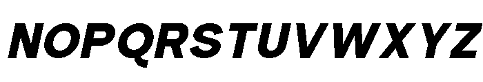 Prime Nordic Extra Bold Italic Font UPPERCASE