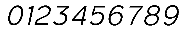 Prime Nordic Extra Light Italic Font OTHER CHARS
