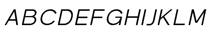 Prime Nordic Extra Light Italic Font UPPERCASE