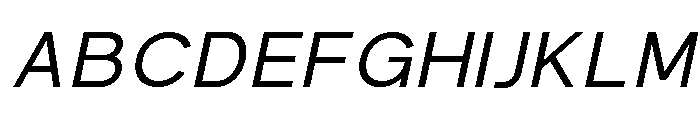 Prime Nordic Light Italic Font UPPERCASE
