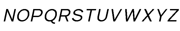 Prime Nordic Light Italic Font UPPERCASE