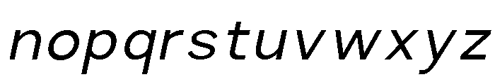 Prime Nordic Light Italic Font LOWERCASE