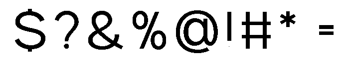 Prime Nordic Light Font OTHER CHARS