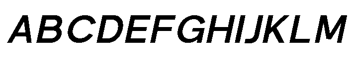 Prime Nordic Medium Italic Font UPPERCASE