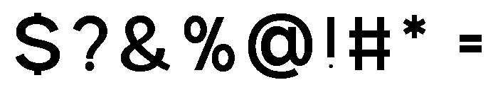 Prime Nordic Medium Font OTHER CHARS